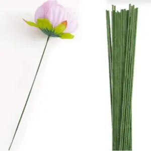 18/20/22/24/26/28/30 gauge green floral wire 50 pcs