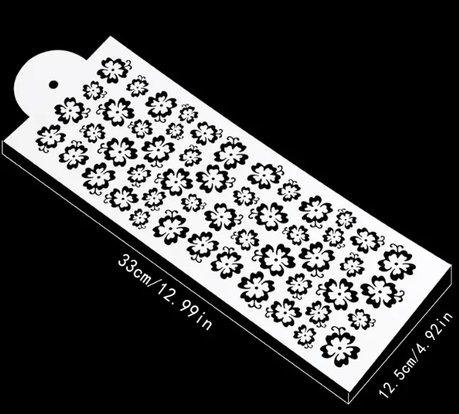 1 pcs Cake floral Cake Border Decoration icing Stencils style 7