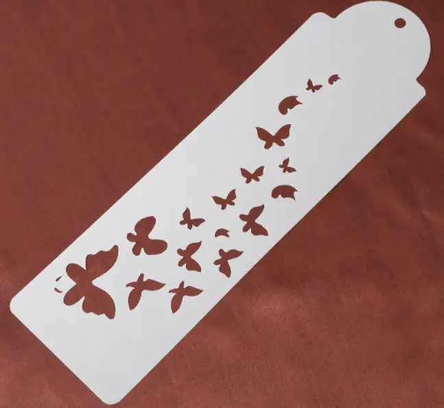 1 pcs Butterfly Decoration icing Stencils style 9