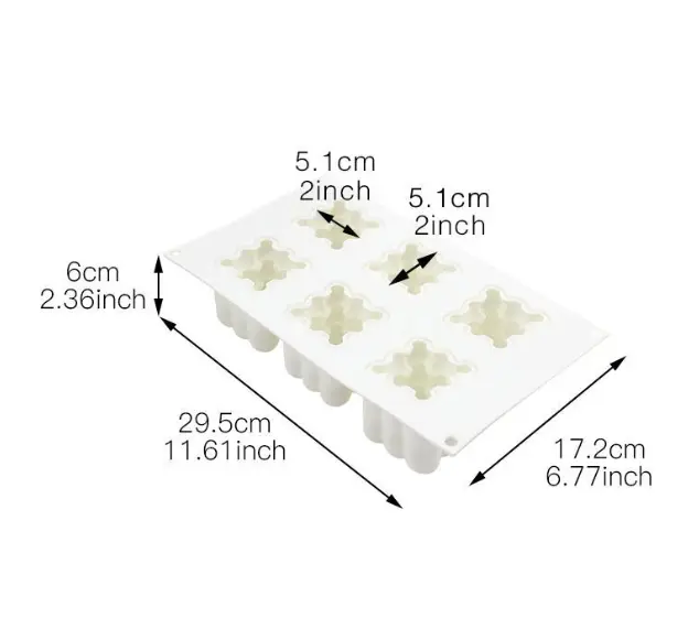 3D cloud Shape 6 cavity Silicone Mold for mousse,baking,desserts entremet mould style 2