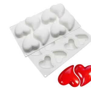 8 cavity heart shaped Silicone Mould for mousse,baking,desserts entremet mould