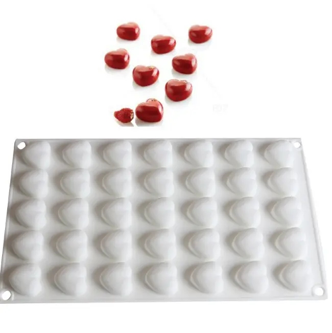 35 cavity heart Silicone Mould for mousse,baking,desserts etc