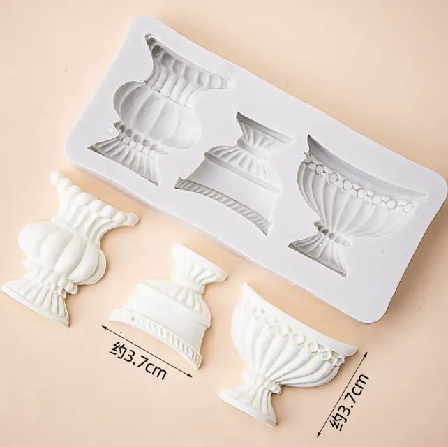 Flower pot urns Vase shape Silicone Mould