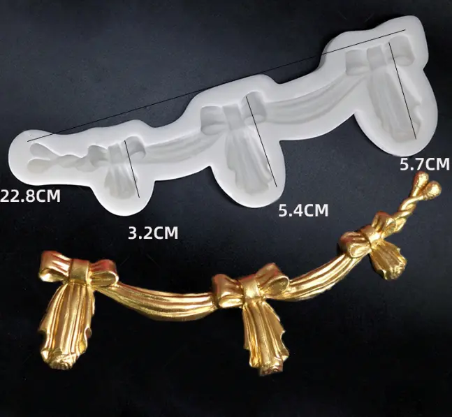 Bow Knot boarder silicone Mould
