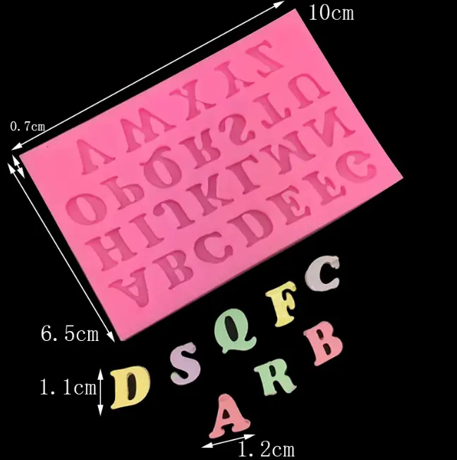 Alphabet Silicone Mould STYLE 2
