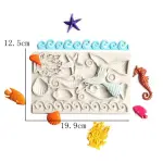 3D Mermaid sea theme silicone mould