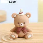 1 pcs Brown Teddy bear Cake Topper