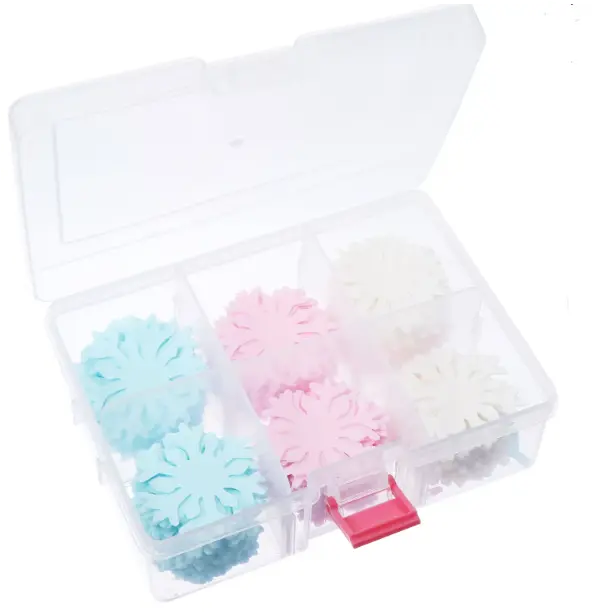 10 pcs Edible snowflake Wafer Paper cake topper