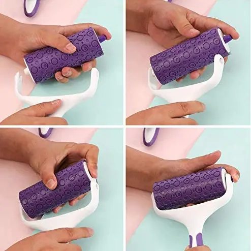 Circle Textured Rolling Pin Embossed Rolling Pin