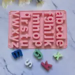 26 Cavities Lower case Alphabet Numbers Silicone Baking Mould, Capital Letter Moulds Chocolate mould Ice Cube DIY Moulds
