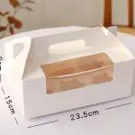 2/4/6/12 cavity Cup cake Box with handle and separate cup tray