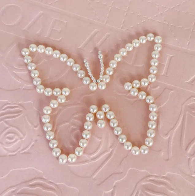 1 pcs Pearl Butterfly butterfly topper