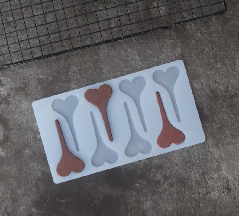 Silicone Chocolate Garnishing Mould - Heart Shape