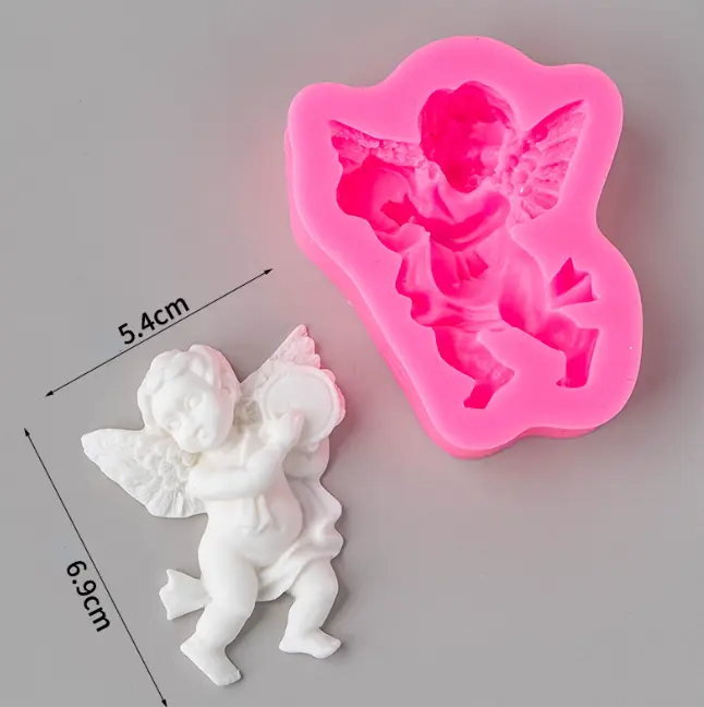 3D Angel with wings silicone mould