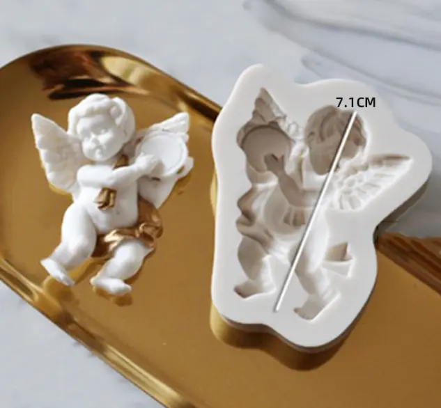 3D Angel with wings silicone mould
