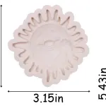 Smiling sun face silicone mould