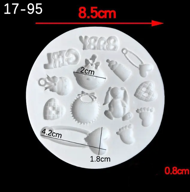 Baby Girl baby shower Silicone mould