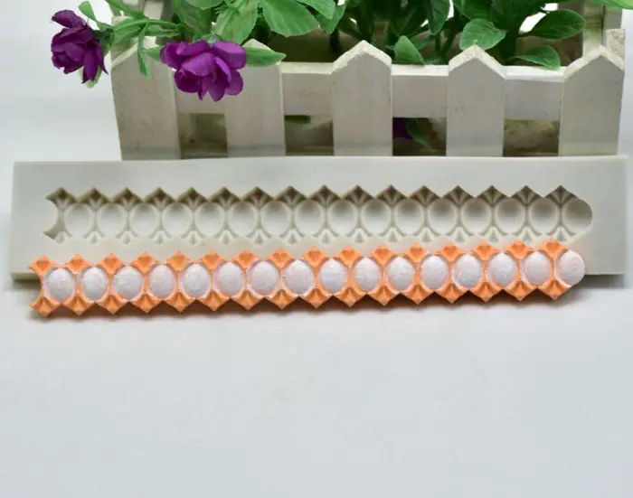 Bead Jewel Border Silicone mould