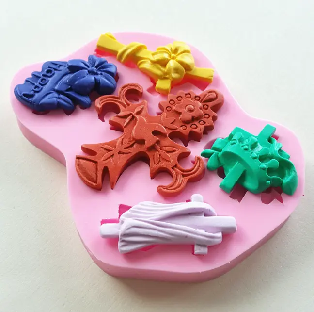 5 Cavity Christian Cross Mould style 2