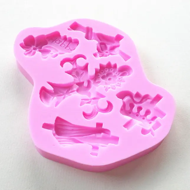 5 Cavity Christian Cross Mould style 2
