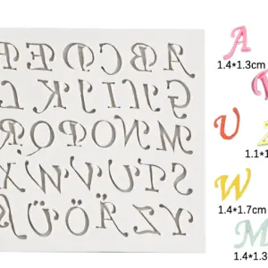 Alphabet Silicone Mould style 2