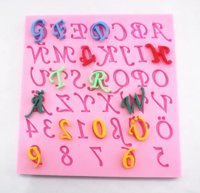 Alphabet Silicone Mould style 2