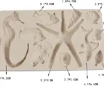Large 3D Starfish Sea Horse sea theme silicone mould