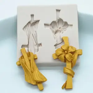 2 Cavity 3D Christian Cross Mould