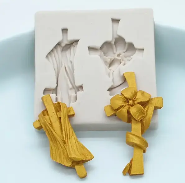 2 Cavity 3D Christian Cross Mould