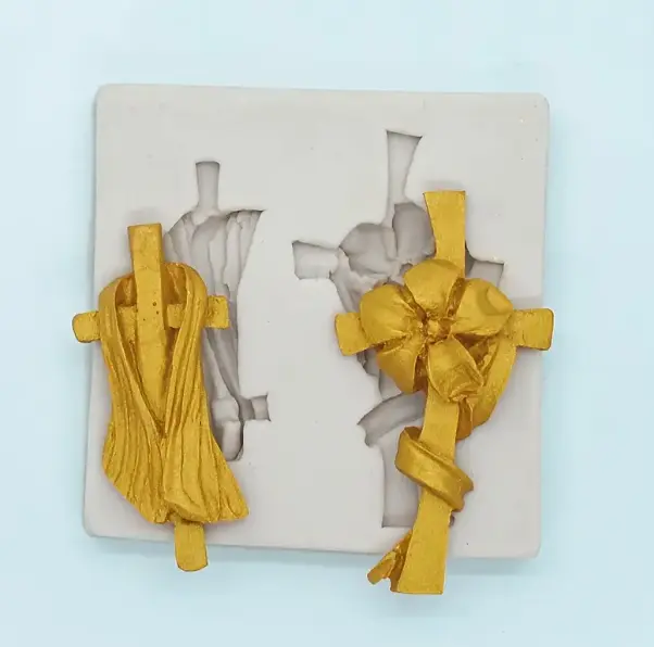 2 Cavity 3D Christian Cross Mould