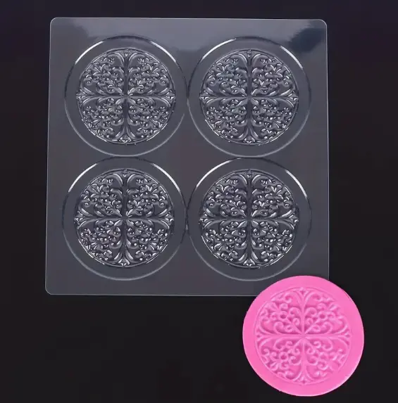 3pcs/set Baking cupcake Texture Fondant Embossing Impression sheet