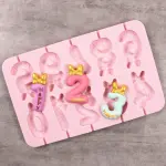 Silicone Number Silicone Mould for chocolate fondant popsicle