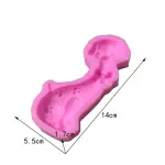 Cute Dalmatian dog Male female dog silicone mould