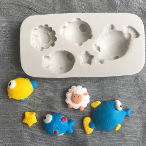 Cute fish theme silicone mould