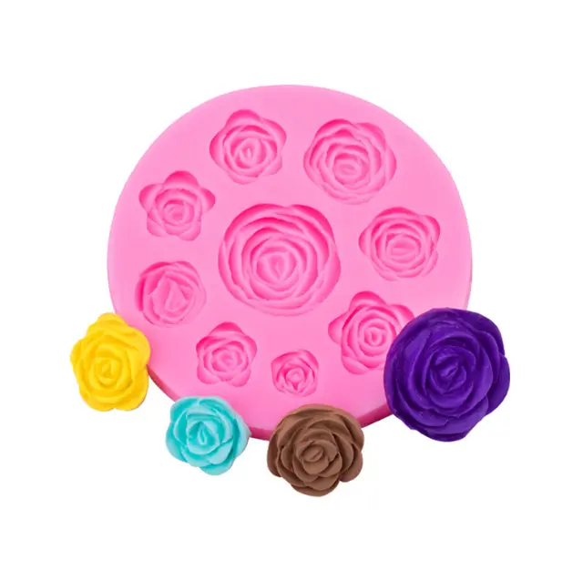 Rose flower silicone mould