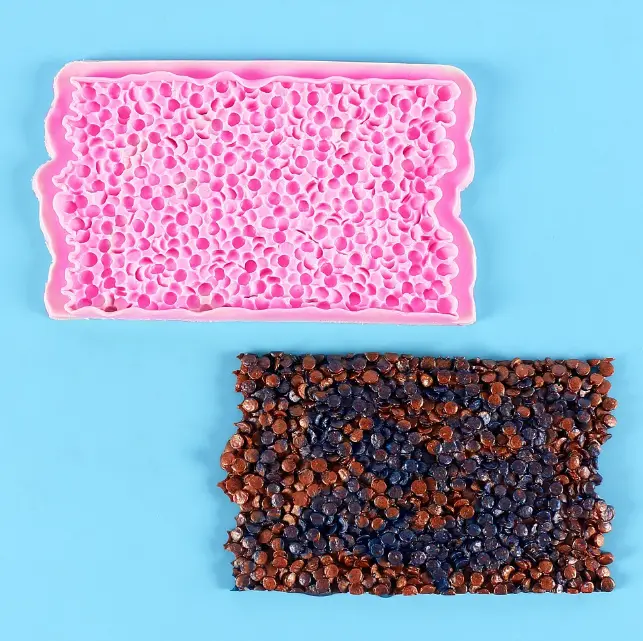 Onlay Sequined Lace Mat for Cake Borders Silicone Mould style 5