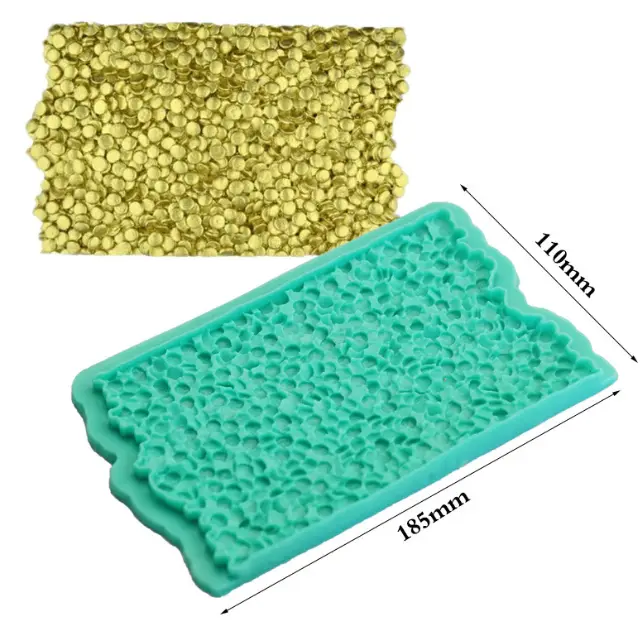 Onlay Sequined Lace Mat for Cake Borders Silicone Mould style 5