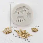 3 cavity Crown silicone mould
