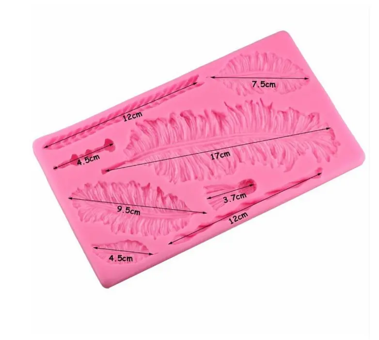 Large Feather and Ropes Silicone Mould