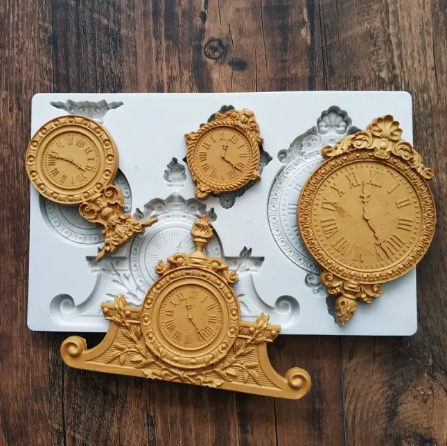European Retro Clock Silicone Mould