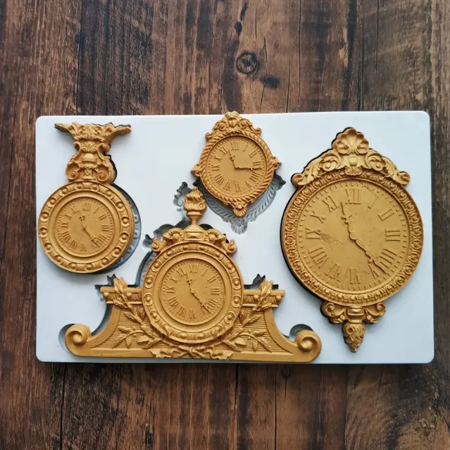 European Retro Clock Silicone Mould