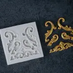 Baroque Embossed Cake Frame Silicone mould