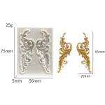 Relief Antique Vintage Border Scrolls Art Nouvo Floral European silicone mould
