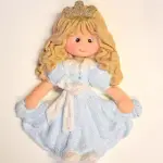3D Cute Girl holding skirt Silicone Mould
