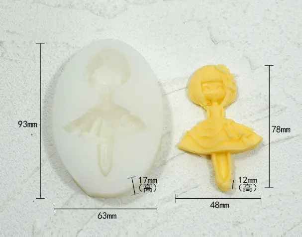 Ballet Girl Silicone Mould style 3