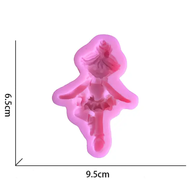Cute dancing girl Silicone Mould