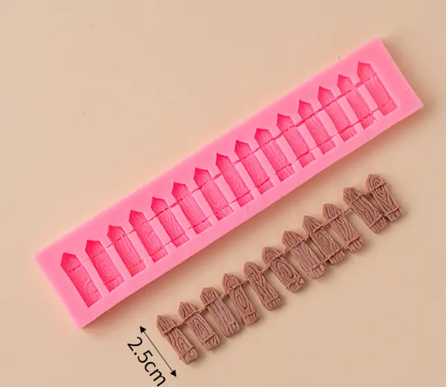 Large Fence silicone fondant Mould STYLE 3