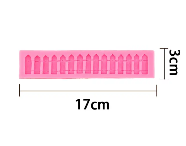 Large Fence silicone fondant Mould STYLE 3