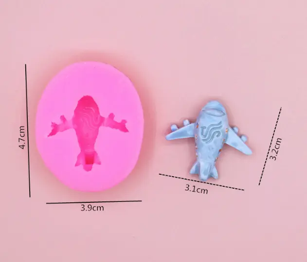 3D Aeroplane fondant mould