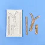 4 cavity Zip silicone mould